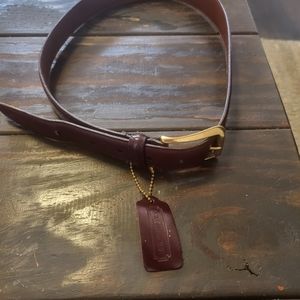 Burgundy Coach belt